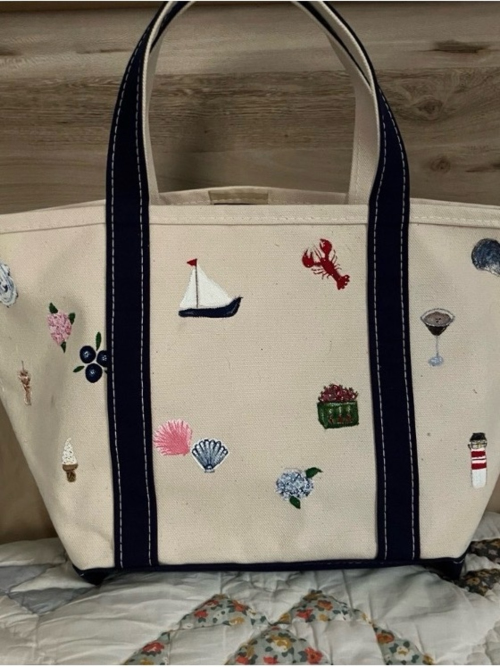 Navy Boat and Tote L.L. Bean - Picture 2 of 4